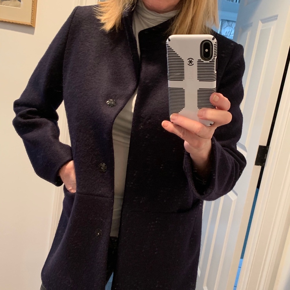 Navy, size 14, Cinza Rocca wool jacket